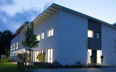 Bürogebäude mit Pultdach